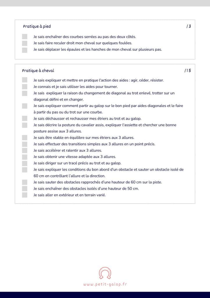 Programme Galop 3 Page 2