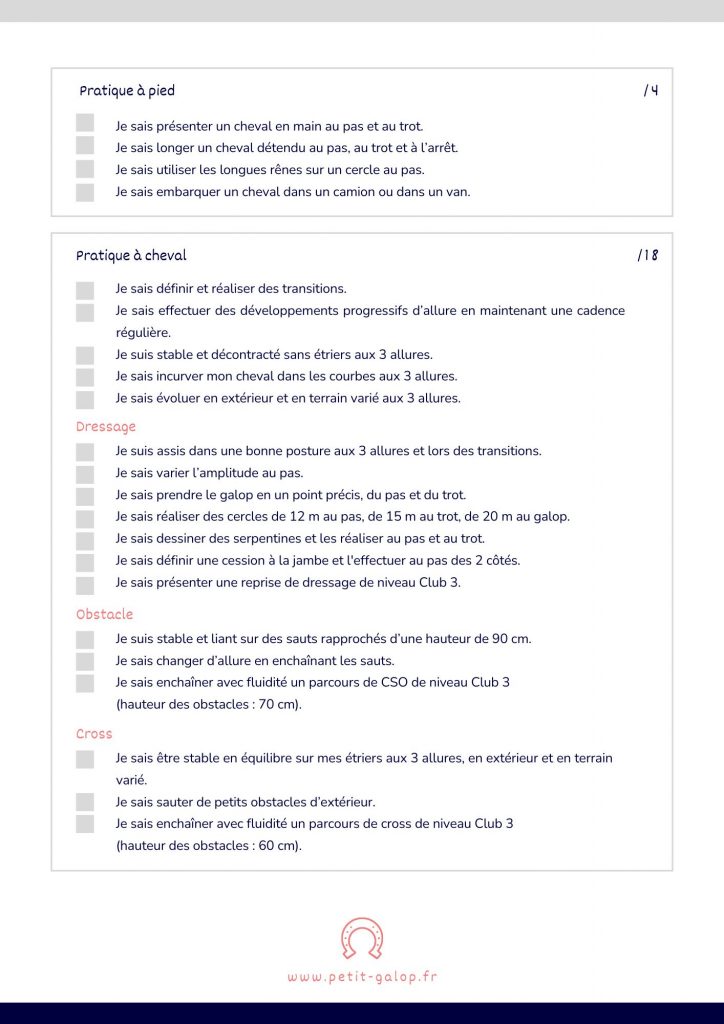 Programme Galop 5 Page 2