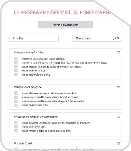Miniature programme Poney d Argent