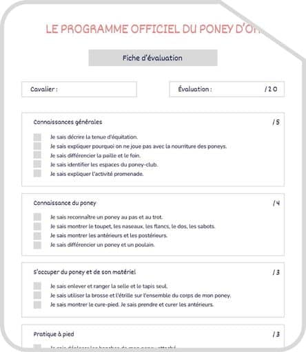 Miniature programme Poney d Or