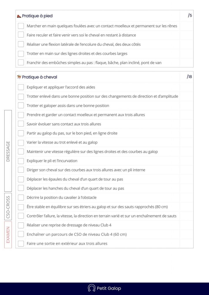 Programme Galop 4 Page 2
