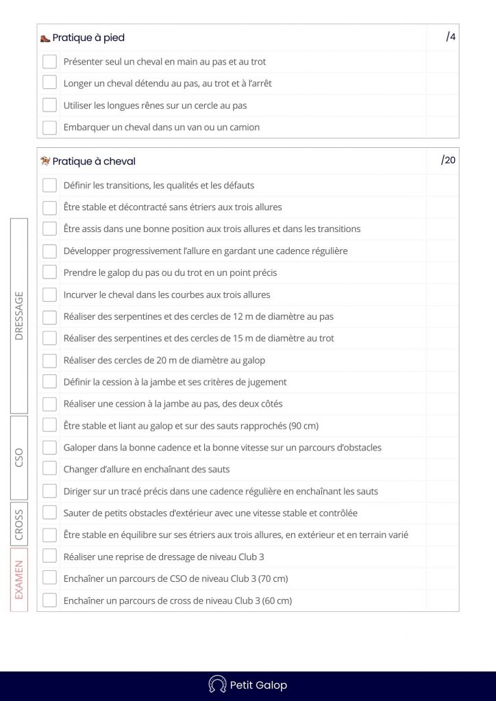 Programme Galop 5 Page 2