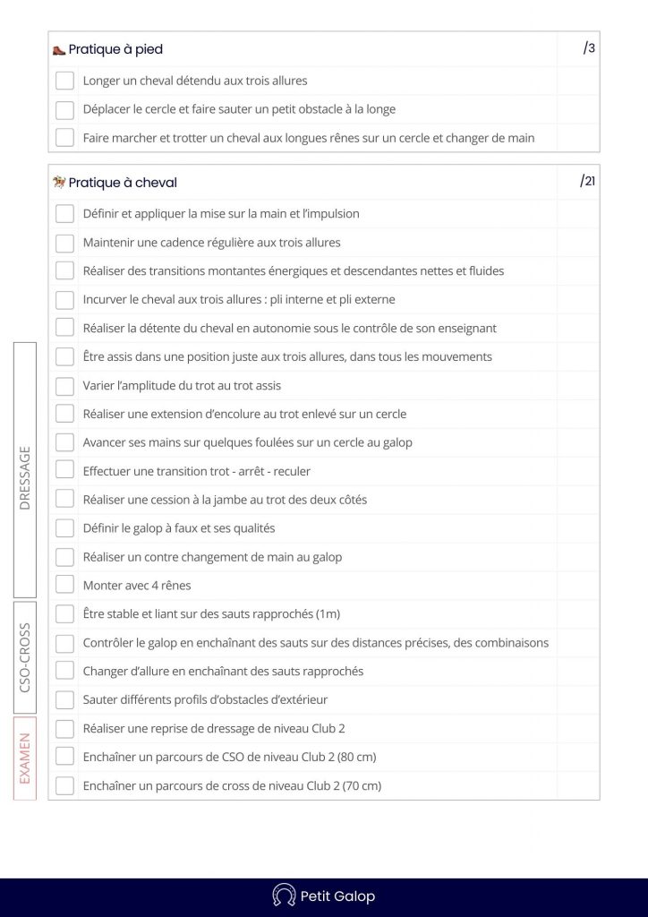Programme Galop 6 Page 2