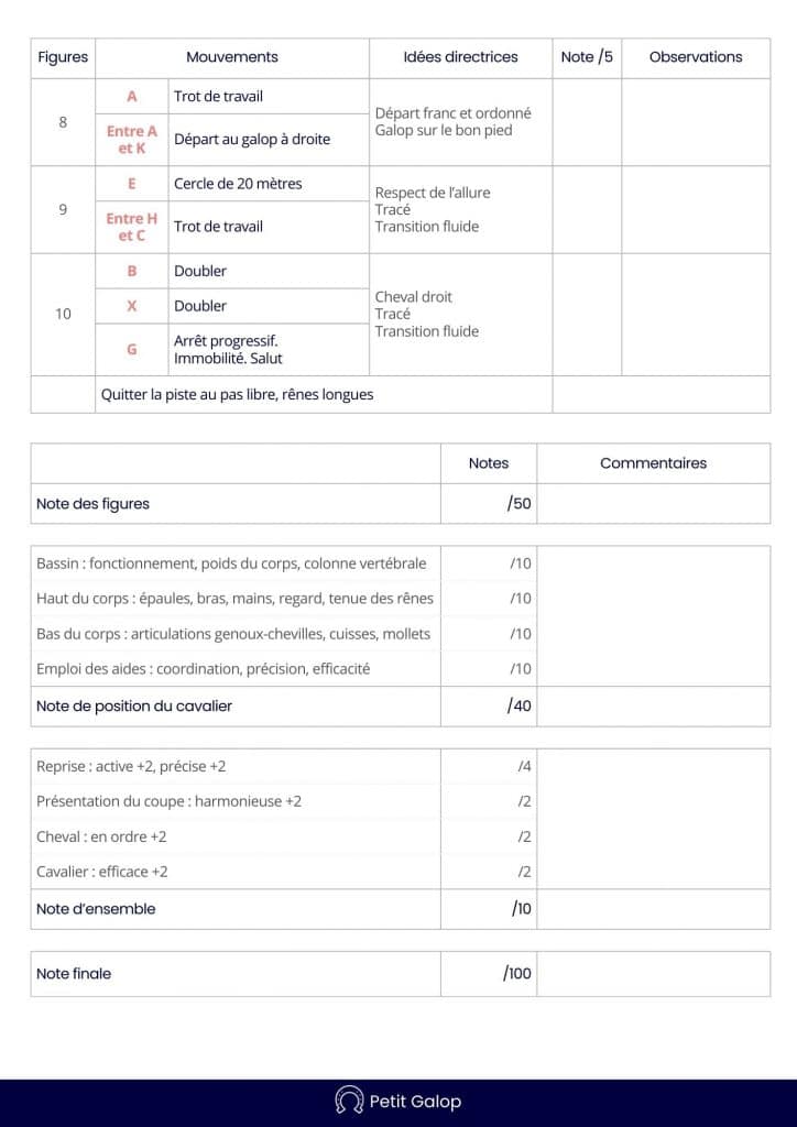 Reprise dressage Galop 3 Page 2