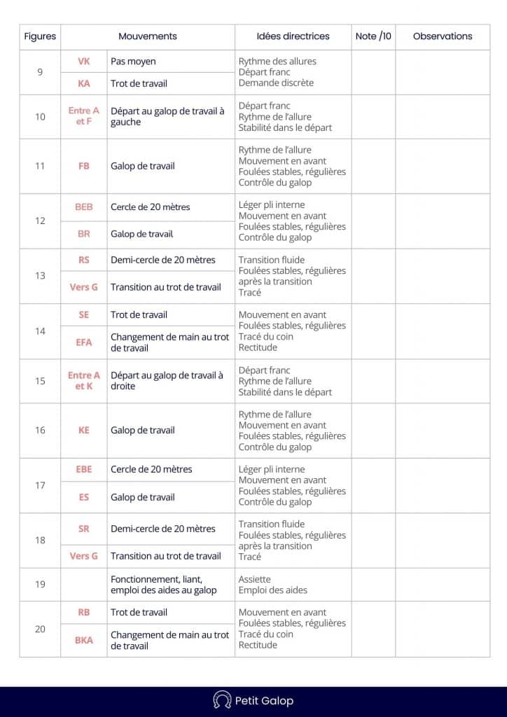 Reprise dressage Galop 5 Page 2