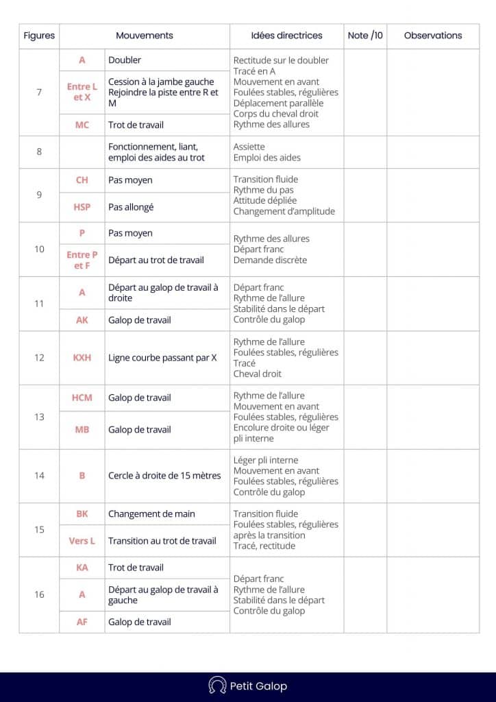 Reprise dressage Galop 6 Page 2