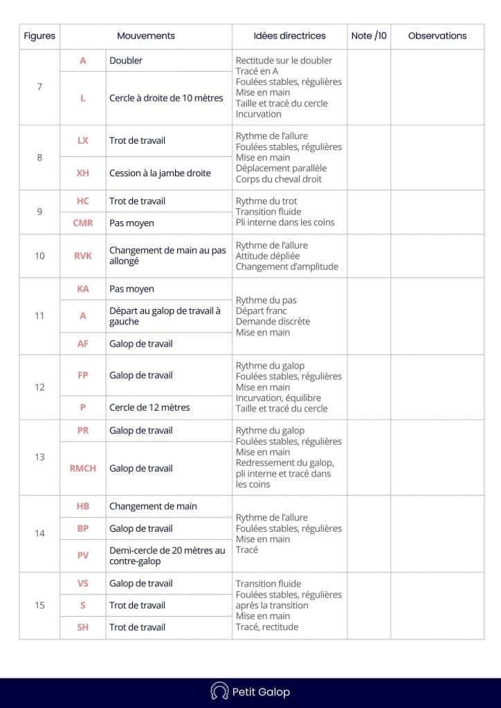 Reprise dressage Galop 7 Page 2